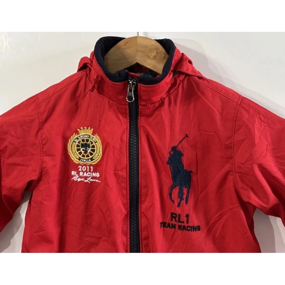 Baby Polo Ralph Lauren 2011 Team Racing Jacket Full Zip Big Pony Italy Flag 2 2T